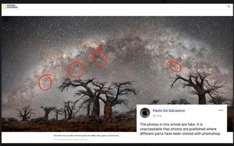 are photos of milky way fake